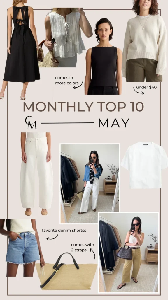 May bestsellers roundup with denim and lightweight tops