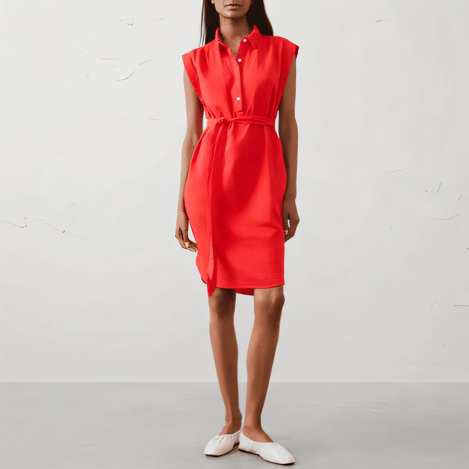 Banana Republic Factory gauze shirt dress with pockets