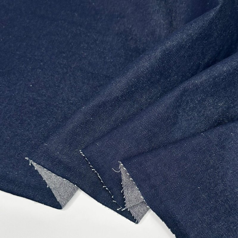 Dark indigo 12oz denim fabric sample