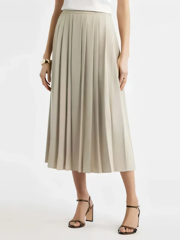 The $88.97 Pleated Midi Skirt That Finally Earned a Place in My Work Rotation
